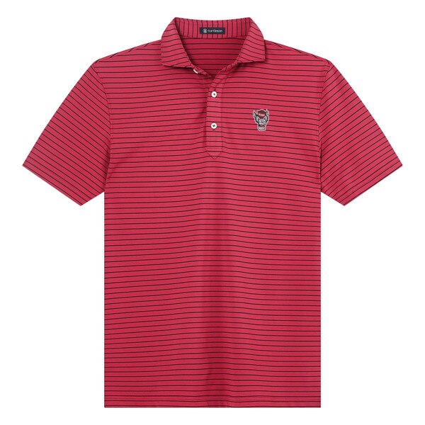 Red/Black Men's Sam Stripe Print Po
